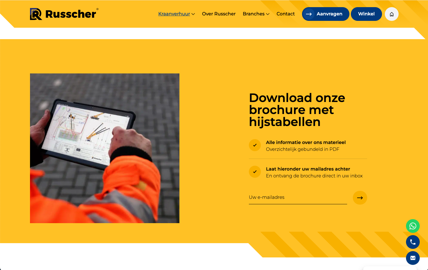 Automatisch bestanden downloaden met emailadres in WordPress website Russcher Staphorst